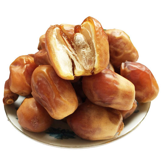 【自然风干❗️黄金椰枣】单果颗粒饱满，果肉厚实紧实，果肉质地软糯有韧性，入口绵密不粘牙，甜度自然温和，开袋就能吃随时补充能量零食休闲QQ 商品图4
