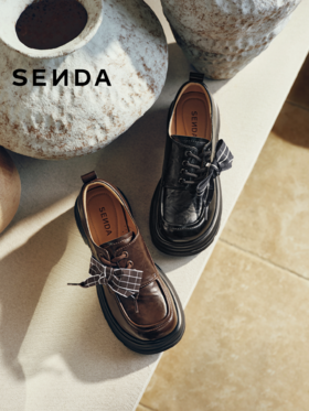 BF楼 森达厚底乐福鞋2026新款牛津英伦风单鞋XXY01吊牌价899活动价399