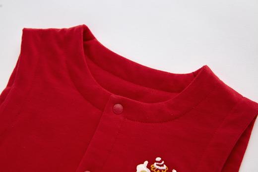 拉比童衣i5-4喜庆全开马夹红色LYAB102308 商品图5