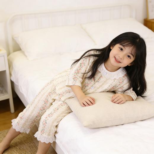【女童睡衣39/套】儿童春秋夏长袖薄款家居服女孩宝宝时光棉韩版空调服套装聚 商品图3