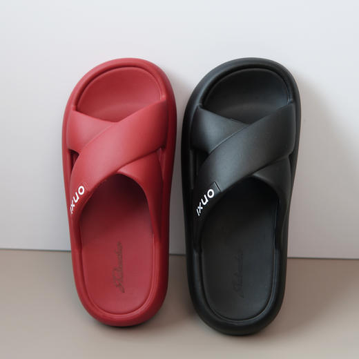 【男士/女士】春夏简约时尚拖鞋交叉防滑户外居家男女情侣凉拖【WG26206W/M】 商品图1