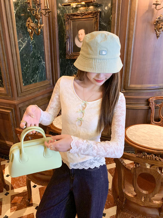 <曾小咸推荐>3.5现货秒杀 ！微信超特价！镂空蝴蝶结蕾丝长袖 日常149.99 立减80 秒杀69.99！！ 商品图6