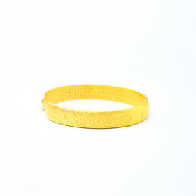 【3.8女神节特惠】浮雕三生莲心经手镯