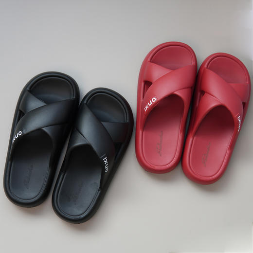 【男士/女士】春夏简约时尚拖鞋交叉防滑户外居家男女情侣凉拖【WG26206W/M】 商品图3