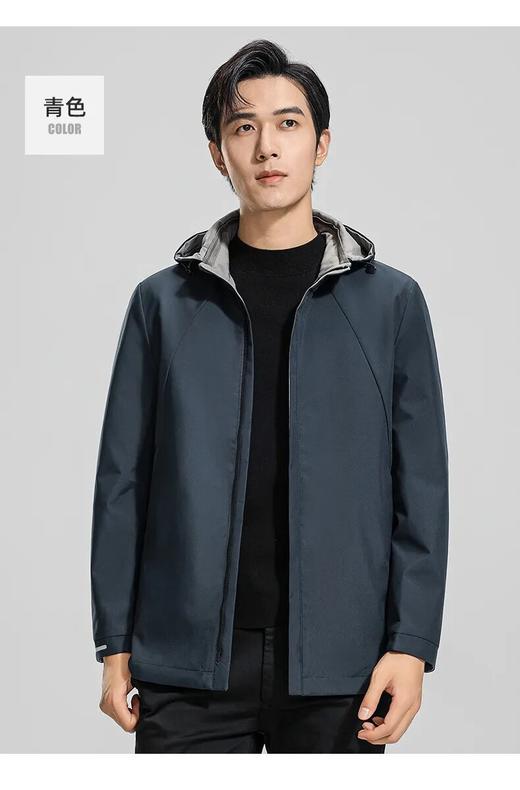罗蒙两面可穿夹克 | 商务休闲自由切换，正反两面穿+连帽可拆卸，一件衣服4种穿法 商品图4