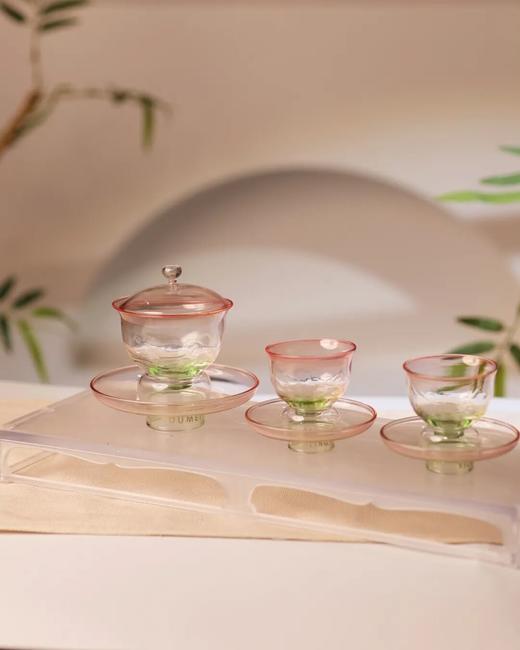 西泠有美堂·湖山雅集琉璃茶器套组 | 手工吹制的通透琉璃，杯身精致山水纹 商品图5