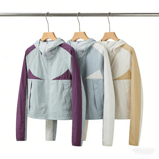 💥开春王炸【Schenvega 撞色山系防晒衣A87-DQC666】👍挖到宝！蕉*平替防晒衣才几十元💰灰紫撞色美哭😎谁买谁赚 商品图1