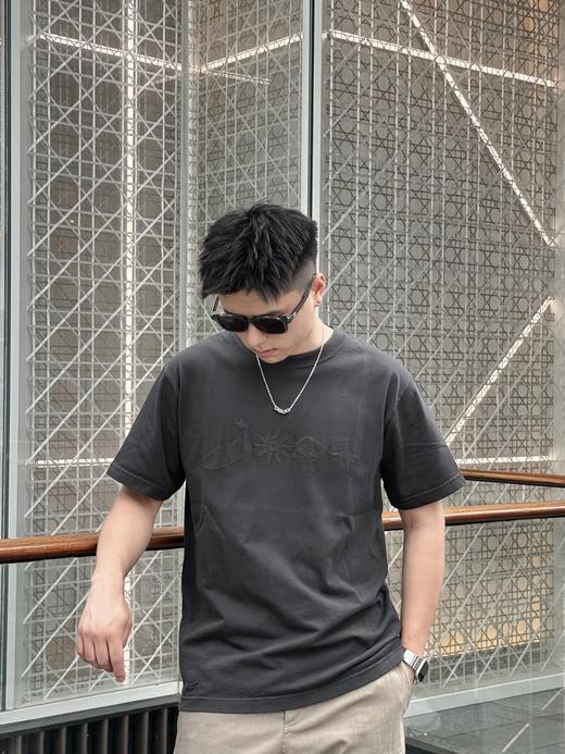 迪奥  25SS字母标识刺绣短袖T恤 黑色 男女同款（DY） 商品图1