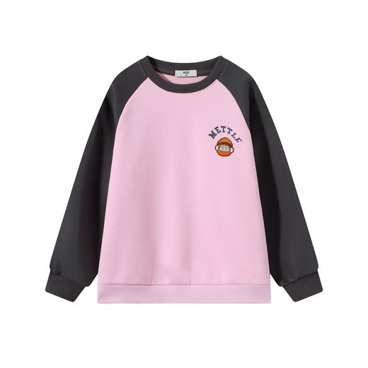 【MQD】童装男大童26春季新款儿童学院风街潮拼接长袖套头圆领卫衣 商品图4