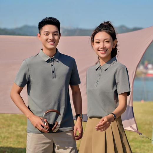 230g重磅凉感索罗娜polo衫短袖翻领上衣  XYD-6100 商品图1