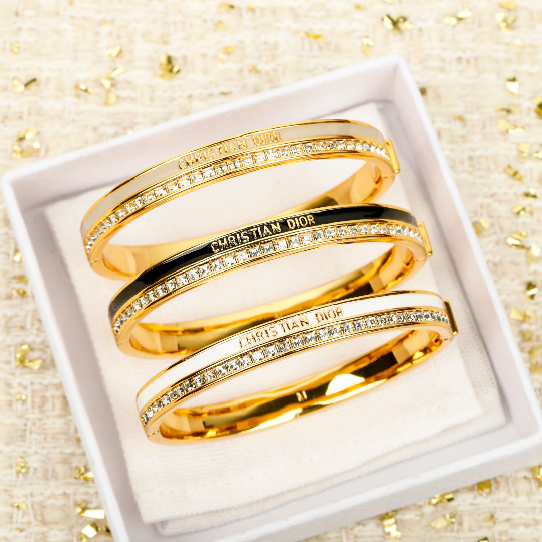 迪奥分层字母水钻手镯（XTY）