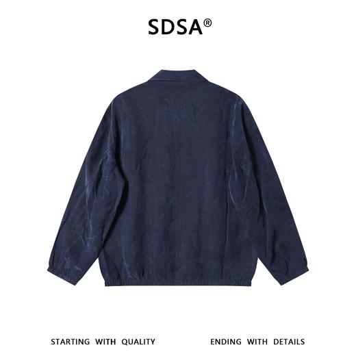 SDSA男装2026新款高贵轻奢美式纯色宽松翻领拉链休闲夹克外套百搭 商品图4