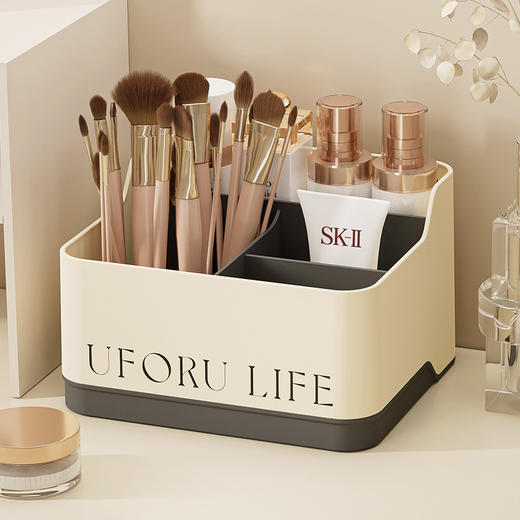 【精致好物！多用收纳盒】桌面收纳盒 家用客厅遥控器杂物整理盒子 办公室宿舍文具分格储物盒 多用收纳盒 商品图2