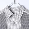 2638SDSA男装2026新款高贵轻奢小众设计感拼接格纹衬衫新中式盘扣百搭 商品缩略图2