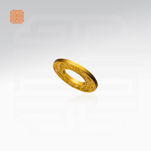 玺匠金铺《四神兽平安扣》足金9999 黄金吊坠项链生日礼物 商品图1