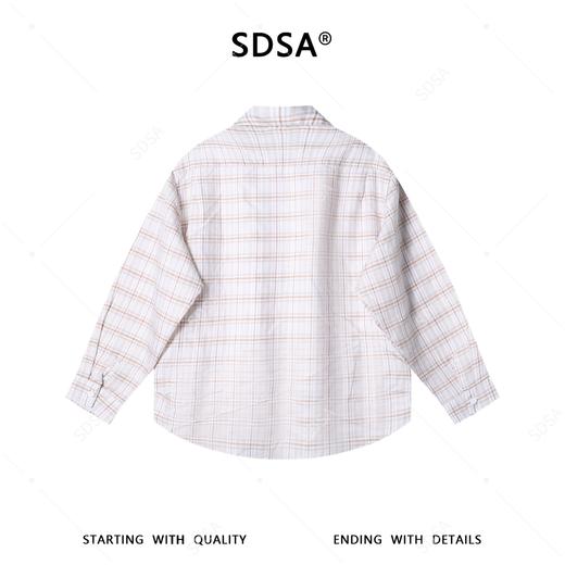 2645SDSA男装2026新款高贵轻奢众设计感格纹衬衫前短后长设计套头衬衣 商品图5