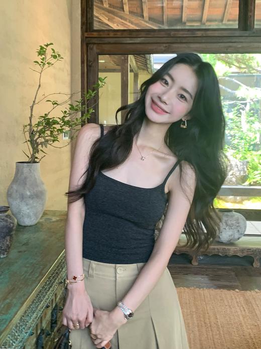 爆款3-7天发货！cosAcosB千金法式小香风吊带针织喇叭袖开衫两件套3353开衫+3365吊带 商品图2