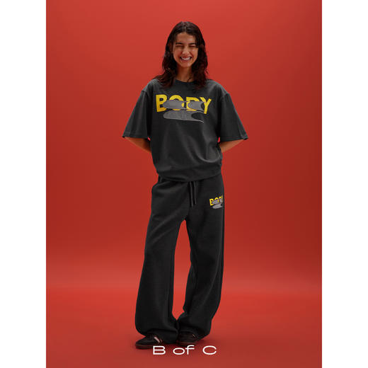 CryingCenter联名bofc 复古弯刀卫裤空气层毛毡贴布BODY 商品图0