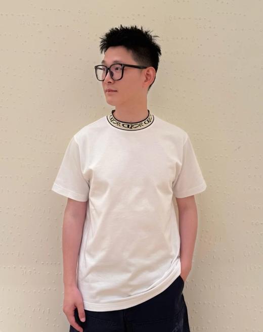 迪奥  25SS提花领短袖T恤 男女同款（DY） 商品图2
