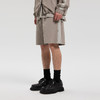 MODE COMMUTER | MC阔腿梭织短裤皱感面料直筒型短裤MCF122077A 商品缩略图3