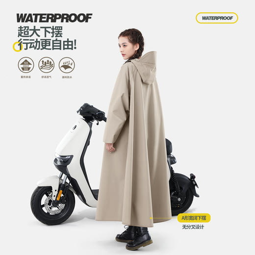 【长款电动车电瓶摩托车雨衣】全身防暴雨雨披 男款成人外穿骑行专用  商品图0