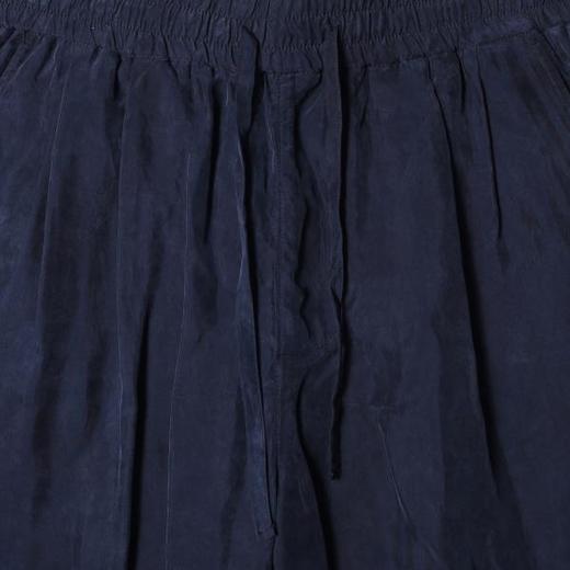 SDSA男装2026新款高贵轻奢百搭纯色褶皱松紧腰抽绳垂感休闲裤时尚 商品图1