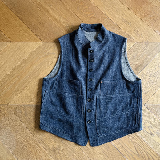 26春-45*R立领亚麻混纺牛仔马甲【包邮+三天无理由退换】 商品图6