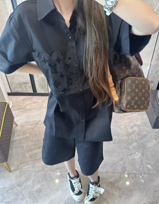 驴家植绒口袋印花短袖衬衫（DY） 商品图11