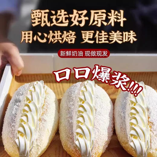 【新鲜直达❗️椰蓉咸奶油面包】采用进口安佳黄油，面包体松软拉丝，一口爆浆奶香浓郁，口感醇厚，蛋糕老式点心整箱早餐营养健康休闲零食QQ 商品图3