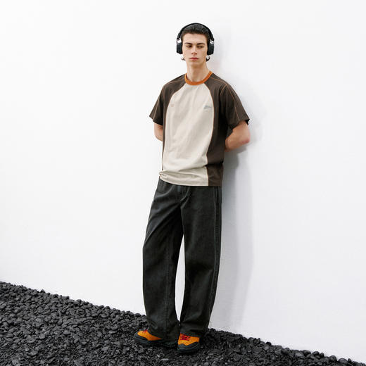 714street凉感防晒抗菌速干短袖男 2026夏季复古街头运动情侣T恤 商品图1