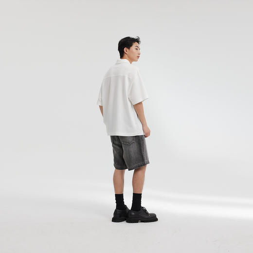 MODE COMMUTER | MC钻石格纹垂感休闲翻领格纹短袖POLO衫 商品图1