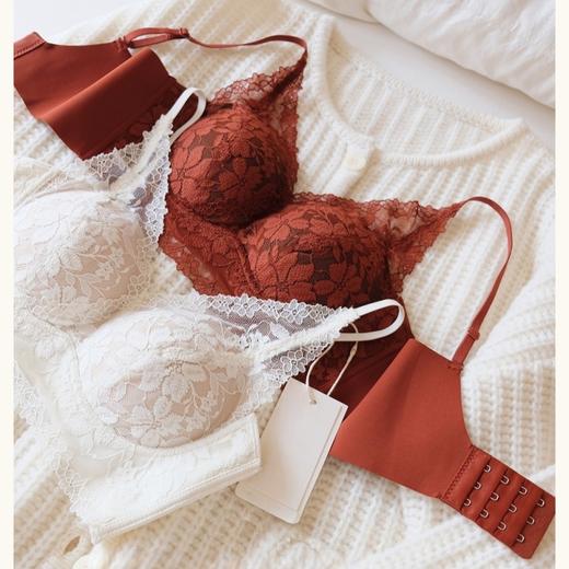 『超模君严选 法式微醺蕾丝内衣』聚拢轻提拉 大U美背 高侧围无感收副乳 法式V领 松弛有度 一眼沦陷 商品图7