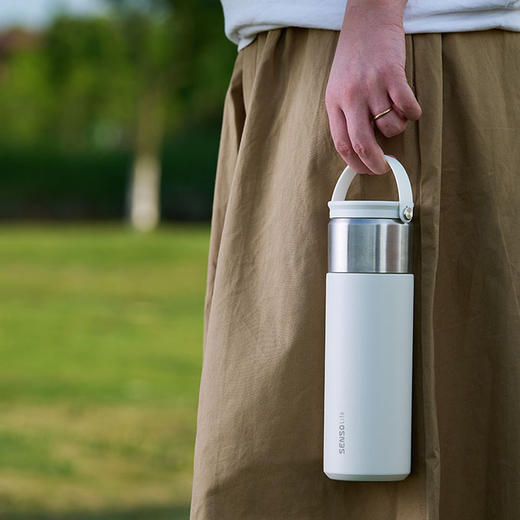 SENSO几简系列 焖茶杯保温杯 白色 480ml 商品图3