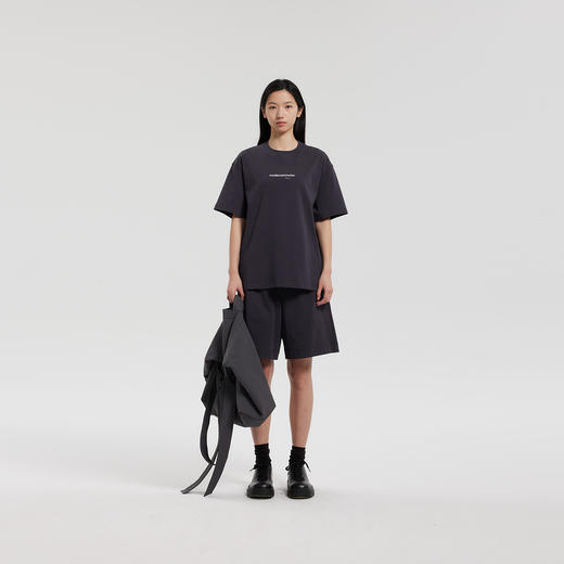 MODE COMMUTER | MC不潮品32支索罗那高弹螺纹印花圆领短袖T恤 商品图2
