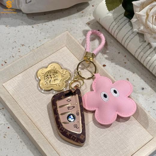 【香港周六福黄金钻石首饰】999足金大富大贵/锦上添花有钱花挂饰 商品图1