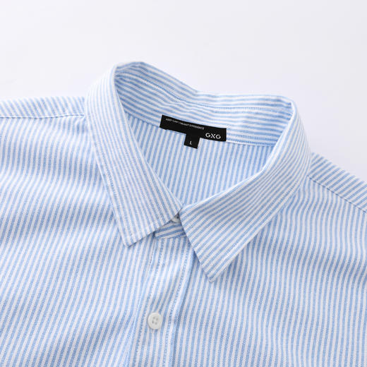 GXG男装26春季时尚潮流亲肤舒适透气简约百搭男式翻领长袖衬衫K&C 商品图8