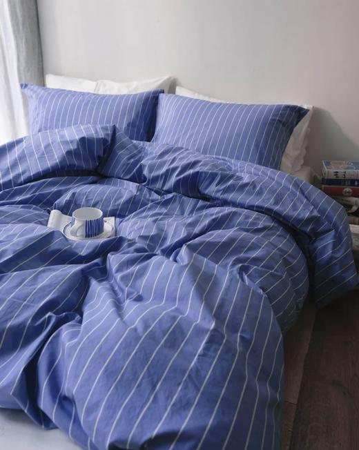伽罗 JALO 条纹水洗新疆长绒棉床品四件套 商品图0