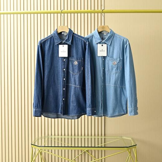 蒙口2026春秋水洗全棉牛仔衬衫休闲外套 商品图1