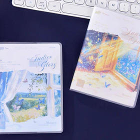 拾光A7磨砂胶套本横线（图案随机）