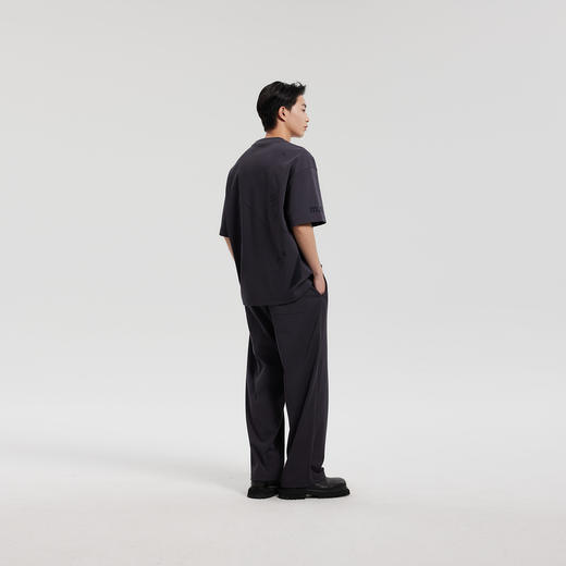 MODE COMMUTER | MC不潮品32支索罗那高弹螺纹植绒圆领短袖T恤 商品图2