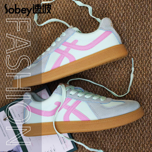 sobey速波超轻德训鞋 | 男女同款、休闲百搭、皮革拼接、轻便舒适 商品图5