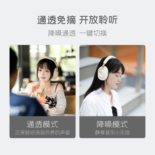 【积分兑换】 水月雨羽翼Edge ANC主动降噪HIFI音质真无线头戴式蓝牙5.4耳机 商品图4