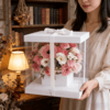 韩式粉绣球正方体鲜花礼盒 商品缩略图6