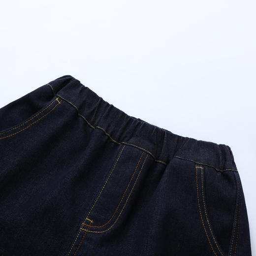 【MQD】童装男大童年冬新款加绒裤子儿童简约休闲加厚奥粒绒牛仔裤 商品图2