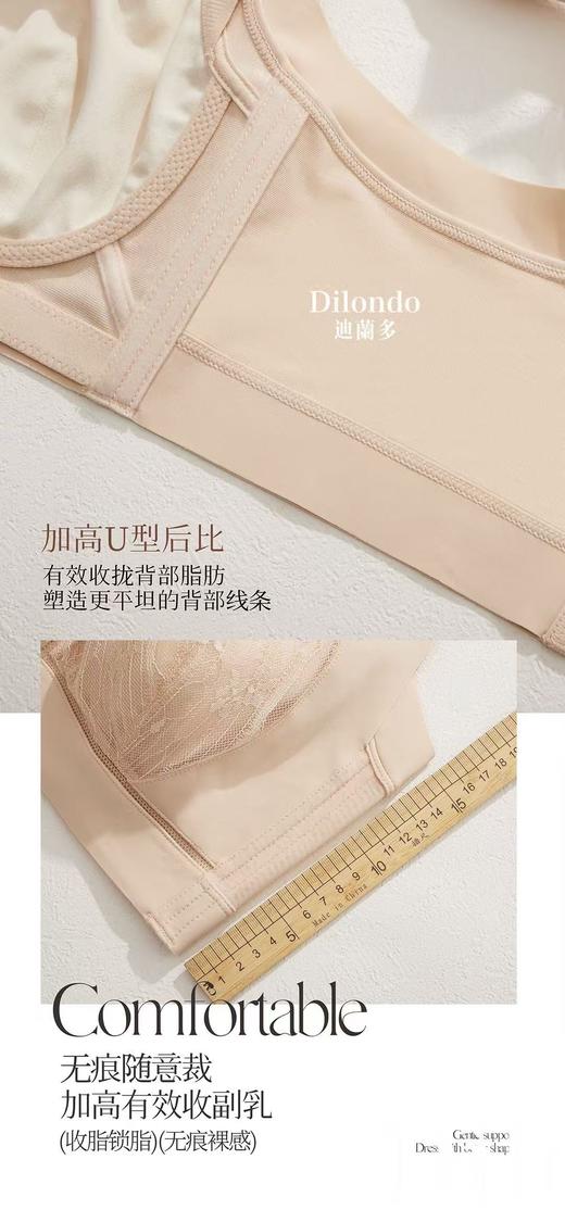 迪兰多夹棉面膜调整型全包裹轻薄杯大胸显小2118479 商品图4