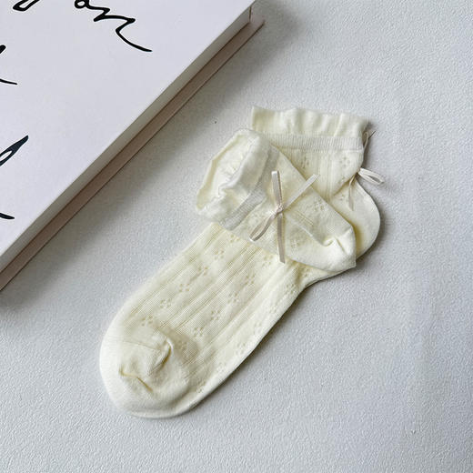 基础-简约后跟蝴蝶结女袜袜子-纪念日百货门店同款169093695 商品图4