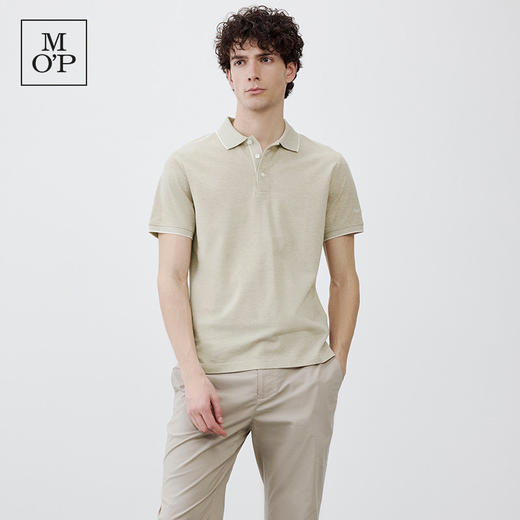 Marc O'Polo/MOP 夏季新款高级翻领纯棉商务休闲透气短袖POLO衫男 商品图0