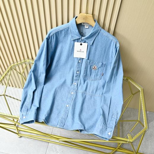 蒙口2026春秋水洗全棉牛仔衬衫休闲外套 商品图2