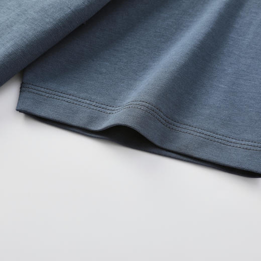 GXG男装【凉感透气】26夏季时尚撞色简约字母圆领休闲男式短袖T恤K&C 商品图8