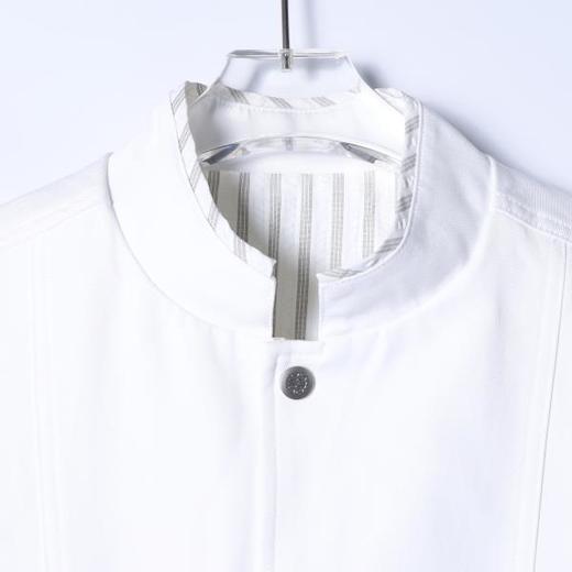 SDSA男装2026新款高贵轻奢假两件立领夹克宽松条纹拼接外套休闲款 商品图1